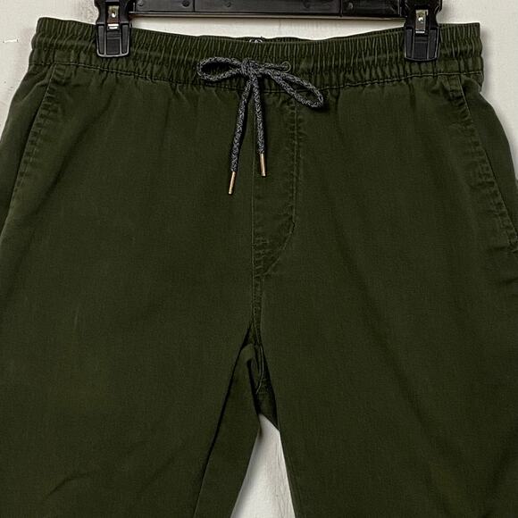 Volcom Frickin Slim Dark Green Joggers Size Medium - Picture 6 of 14